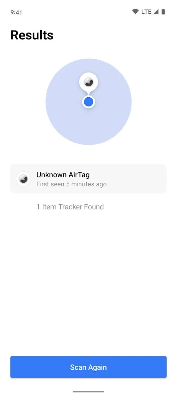 Apple AirTags Tracker Detect app Android 3