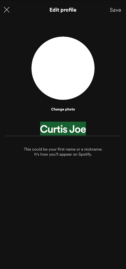 Change Spotify Display Name