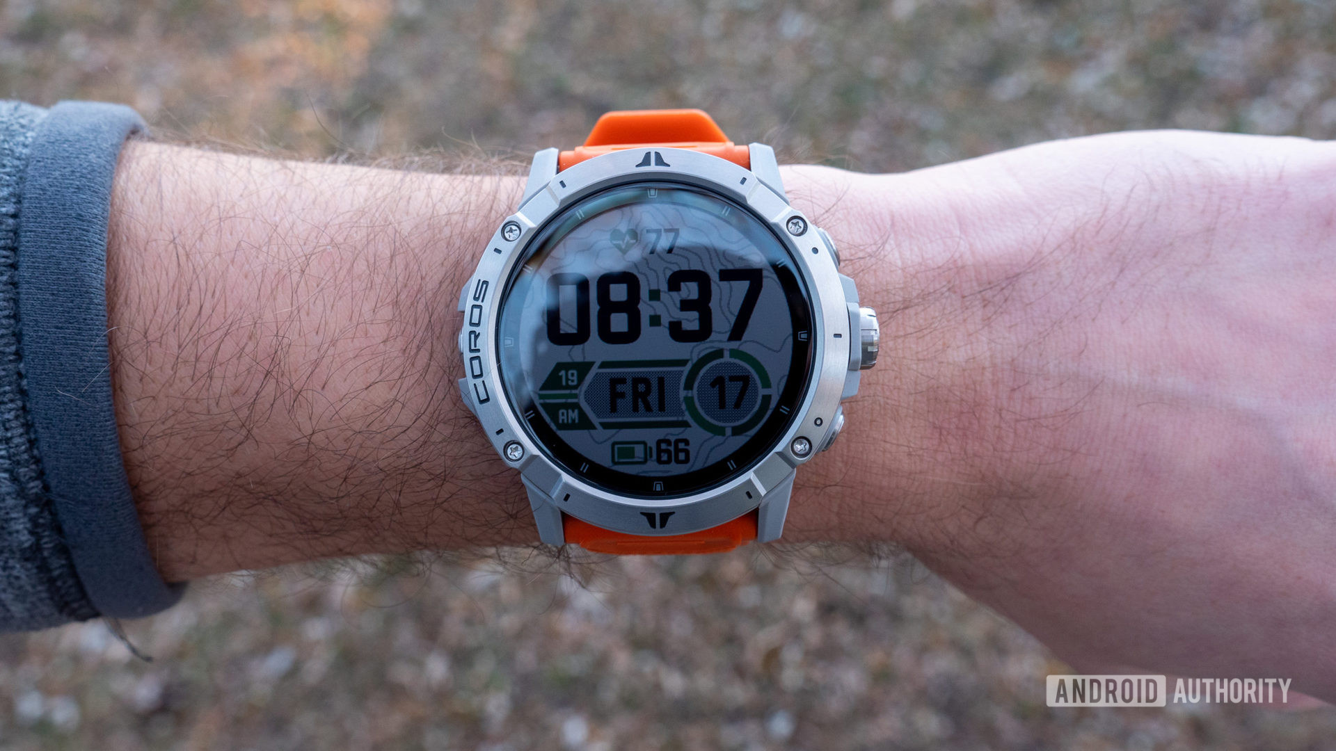 Coros Vertix 2 review watch face display on wrist