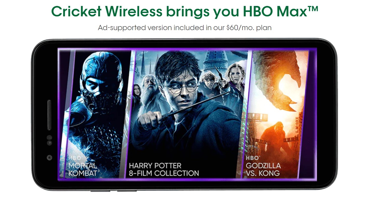 Tampilkan HBO Max Cricket Wireless