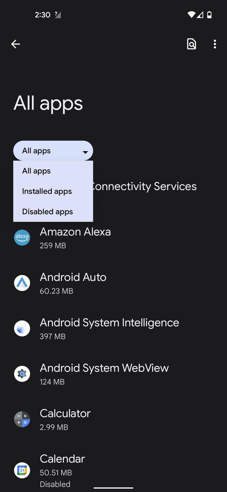 How to enable a disabled app 3