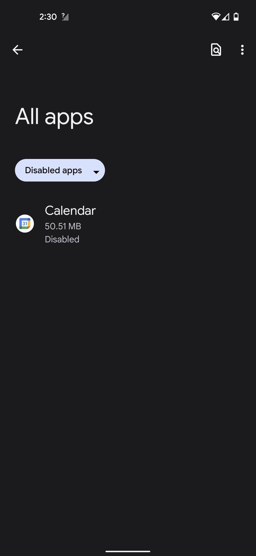 How to enable a disabled app 4
