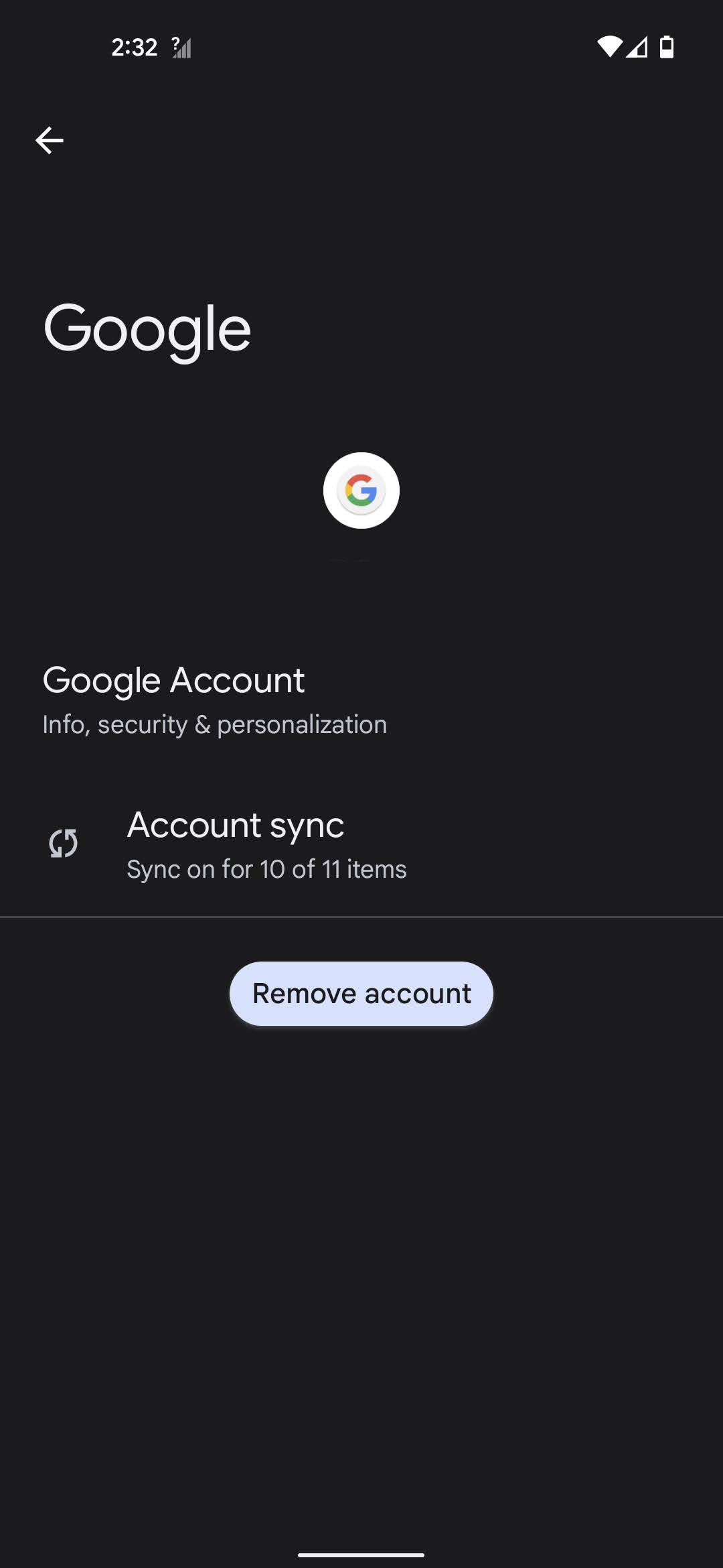 How to remove a Google account on Android 3