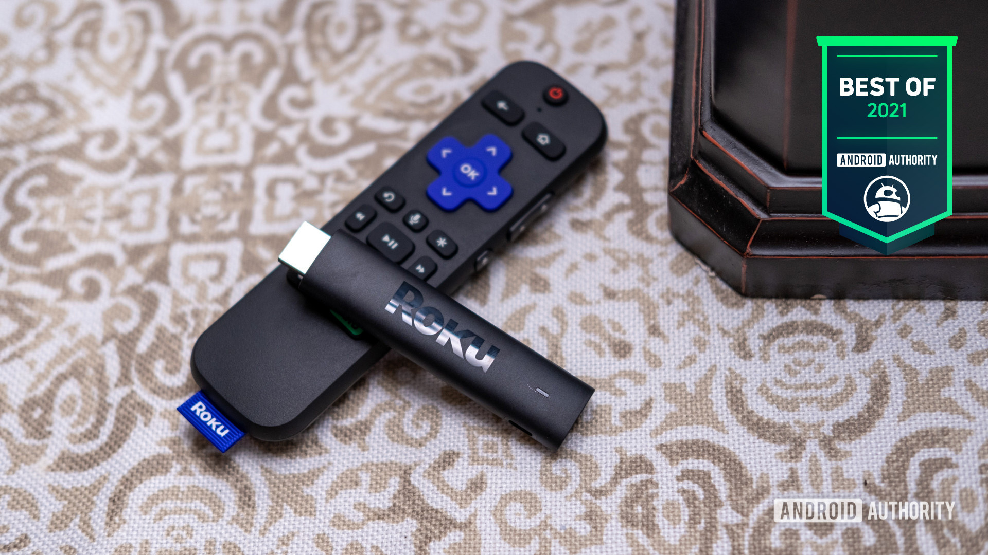 Roku streaming stick 4k Android Authority Best of 2021 badge