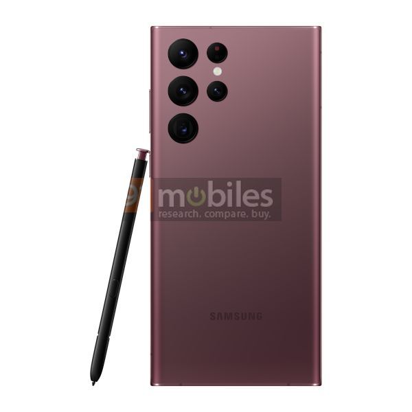 Samsung Galaxy S22 Ultra Leaked Renders in Purple back