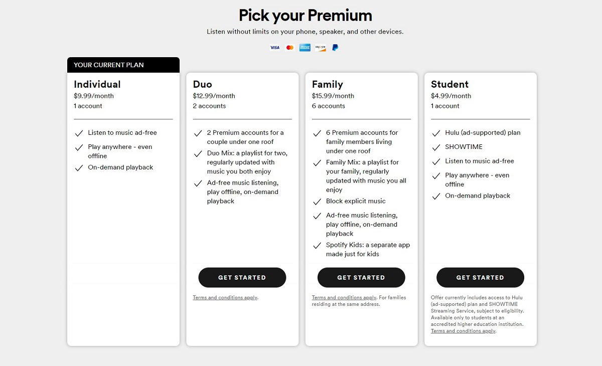  Pick Your Premium Current Plan screenshot