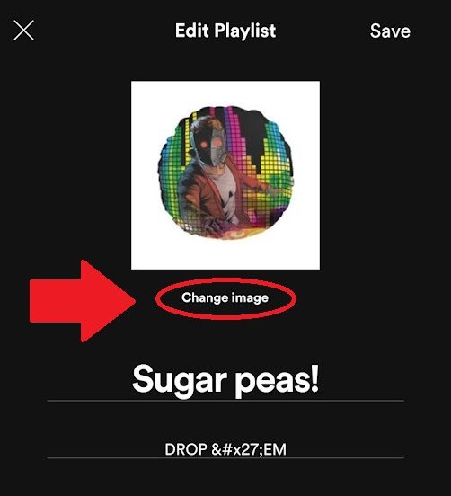 Spotify change playlist picture mobile 3