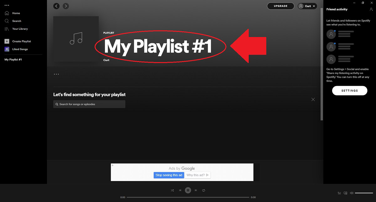 Tangkapan layar desktop Spotify dari daftar putar kolaboratif 2