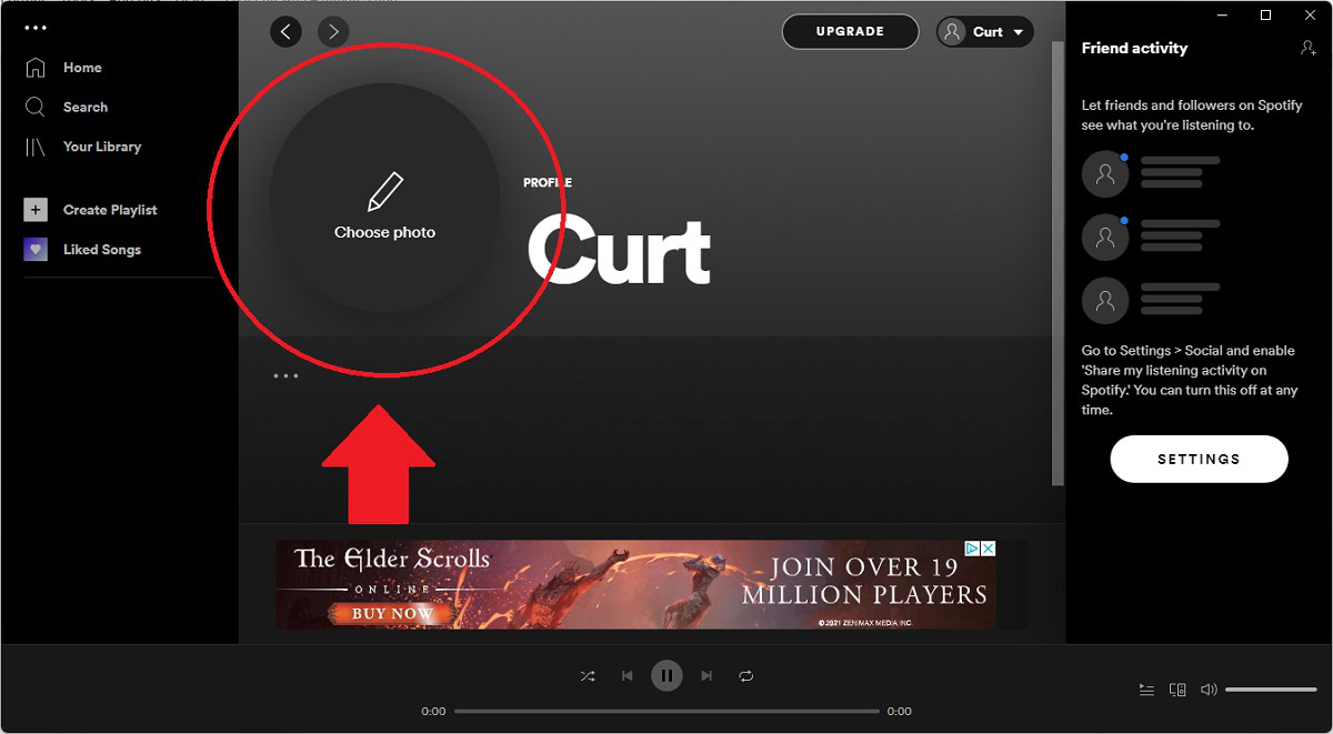 spotify desktop screenshot profile picture step 3