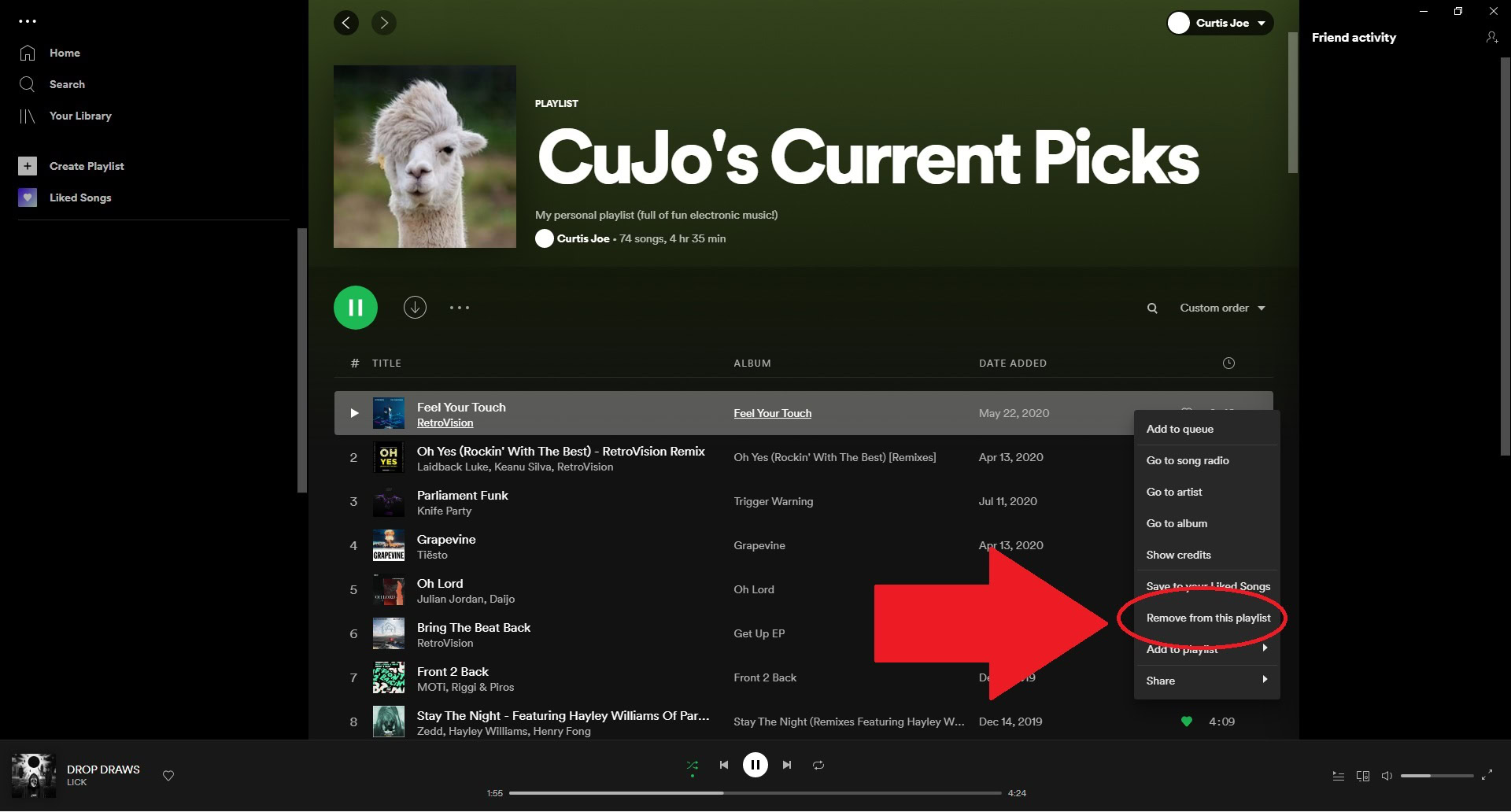 SpotifyDesktopRemoveFromPlaylist2