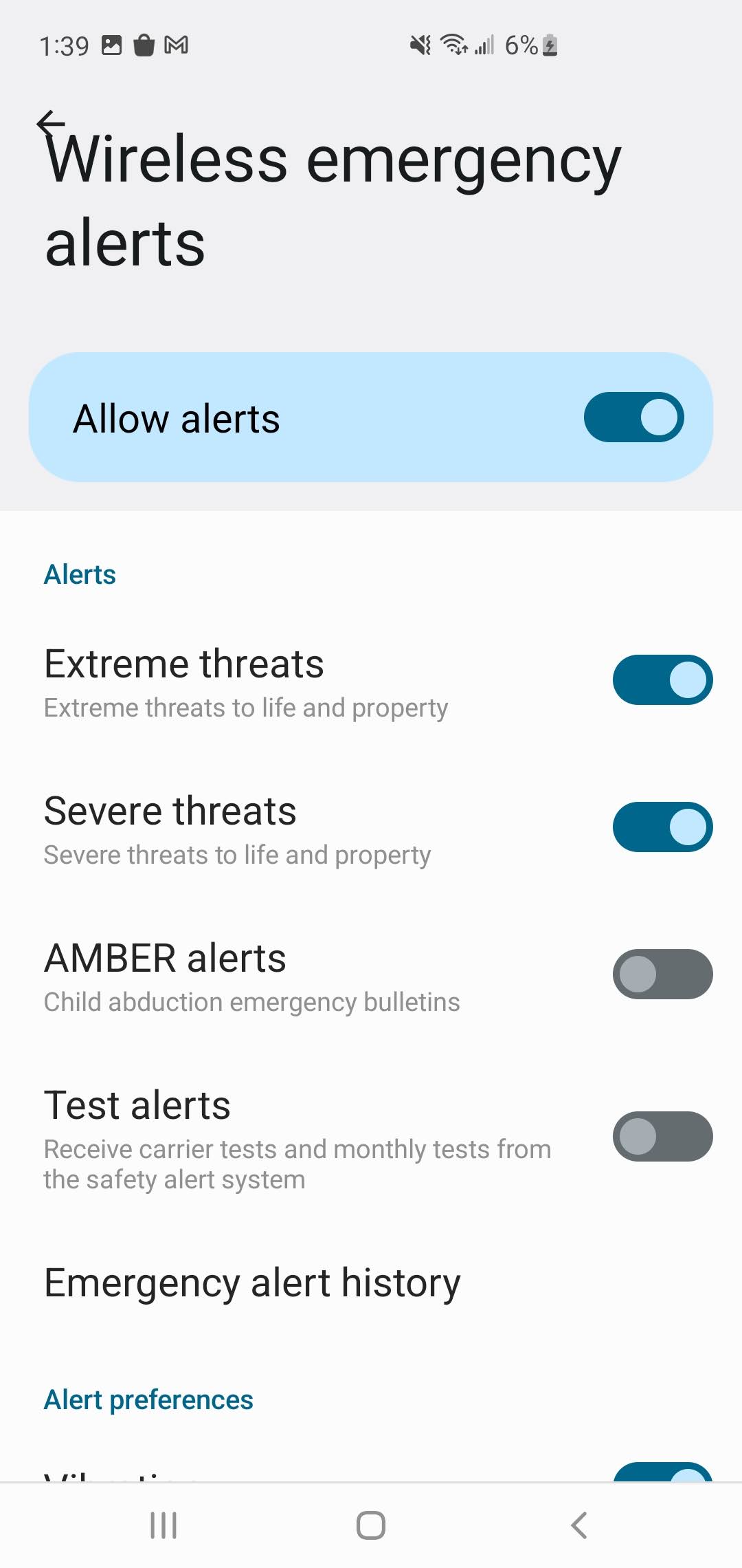Turn off amber alerts on Samsung phones 4
