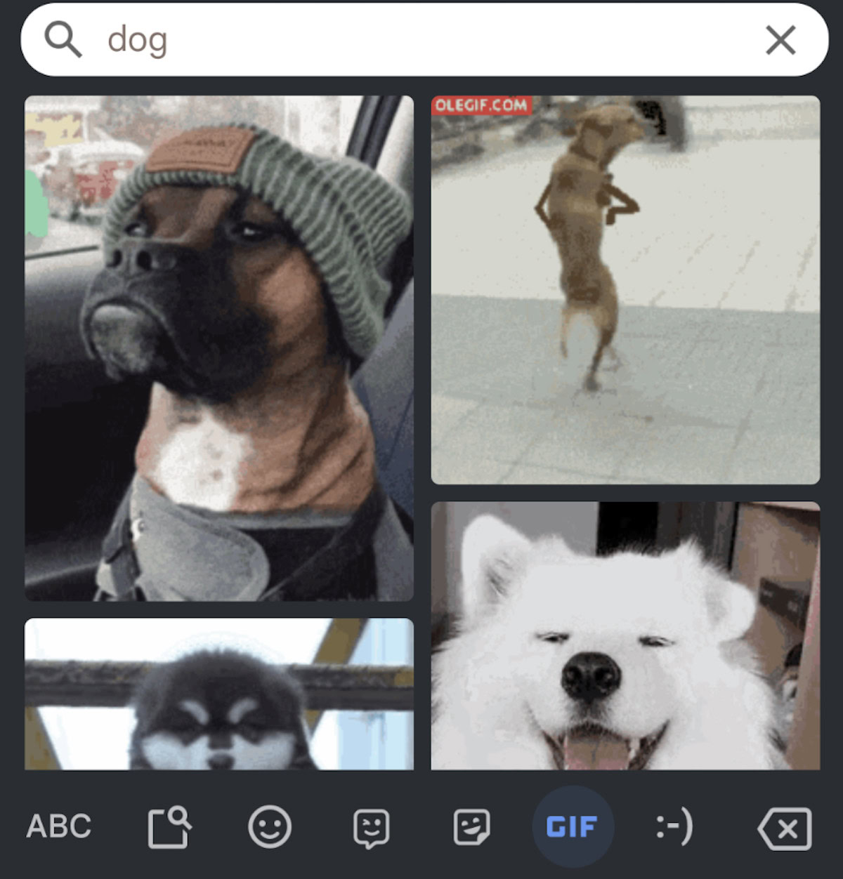 android gboard gif dog