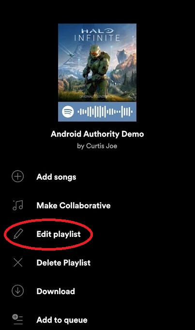 change spotify playlist name Mobile