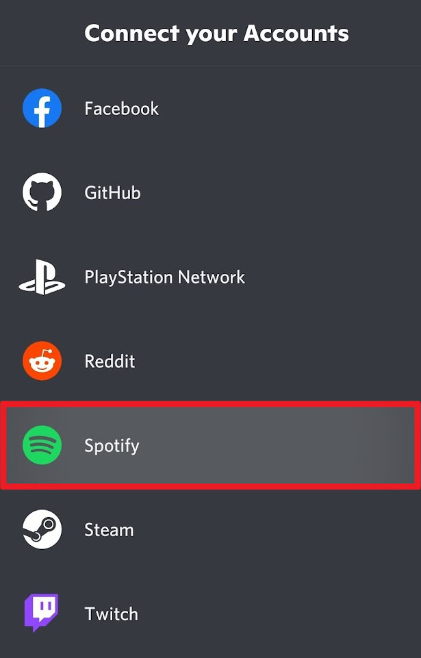 connect spotify account