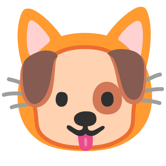 gboard emoji kitchen combo dog + cat