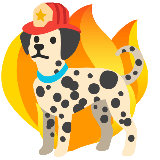 gboard emoji kitchen combo dog + fire