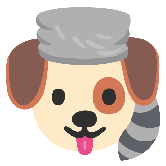 gboard emoji kitchen dog raccoon