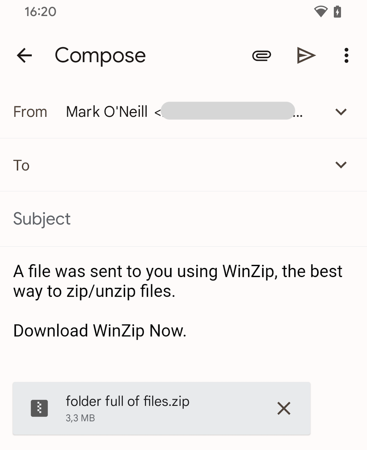 gmail zip file send