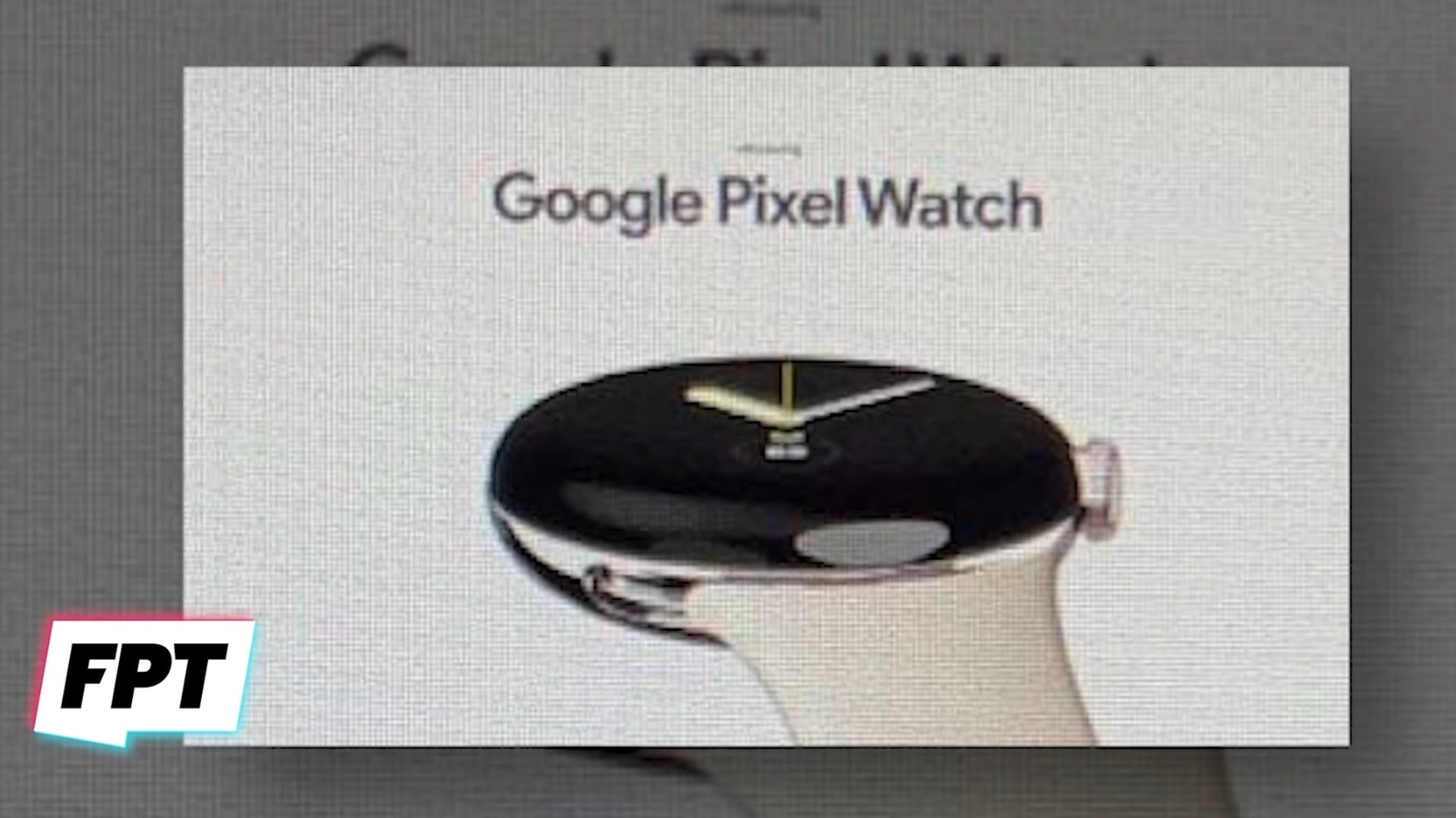 A marketing image of the Google Pixel Watch Prosser showing the watch face and strap 