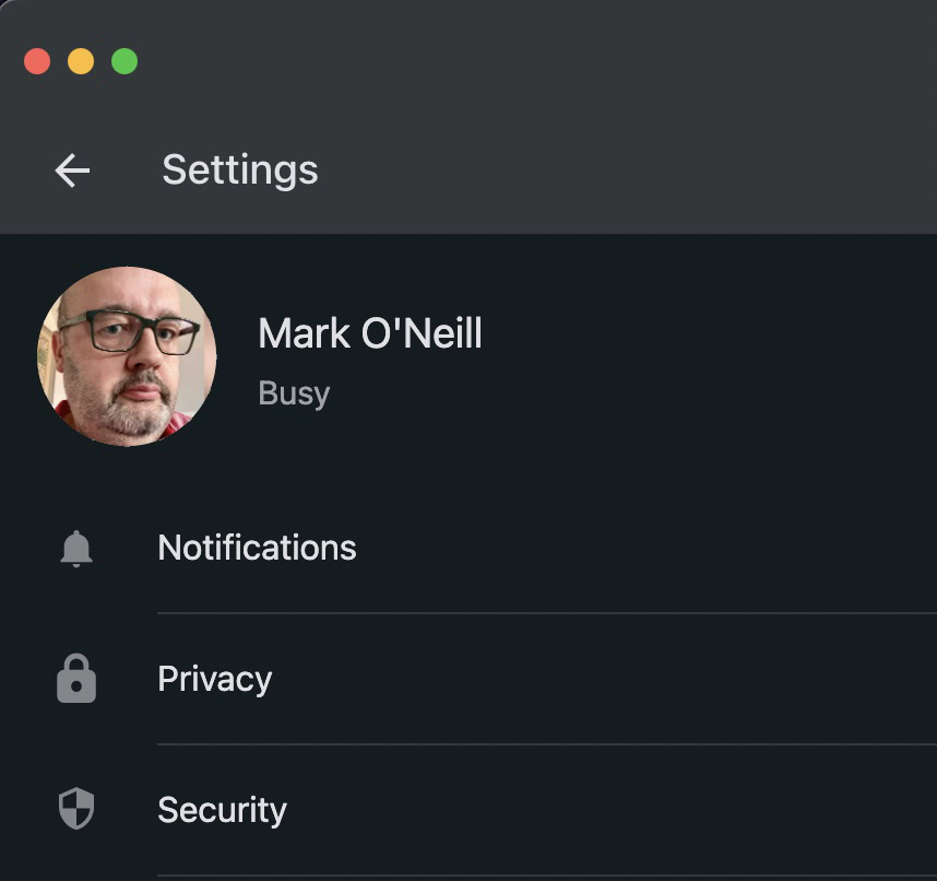 whatsapp desktop settings