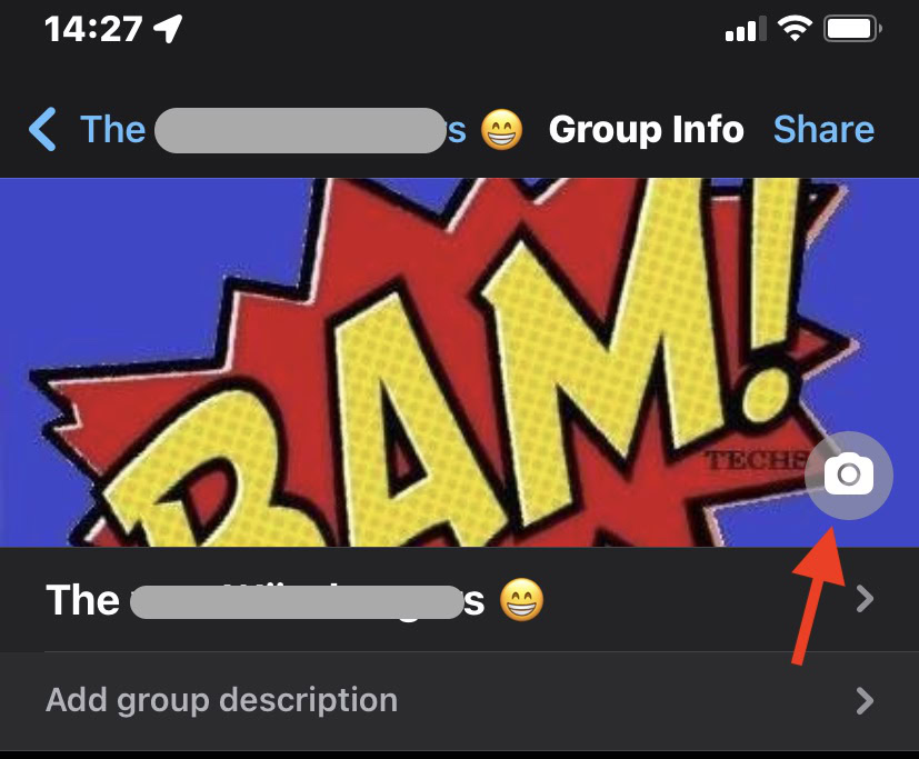 whatsapp mobile group profile picture change