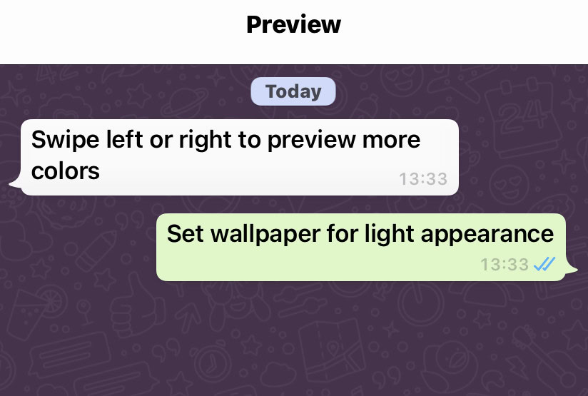whatsapp wallpaper preview