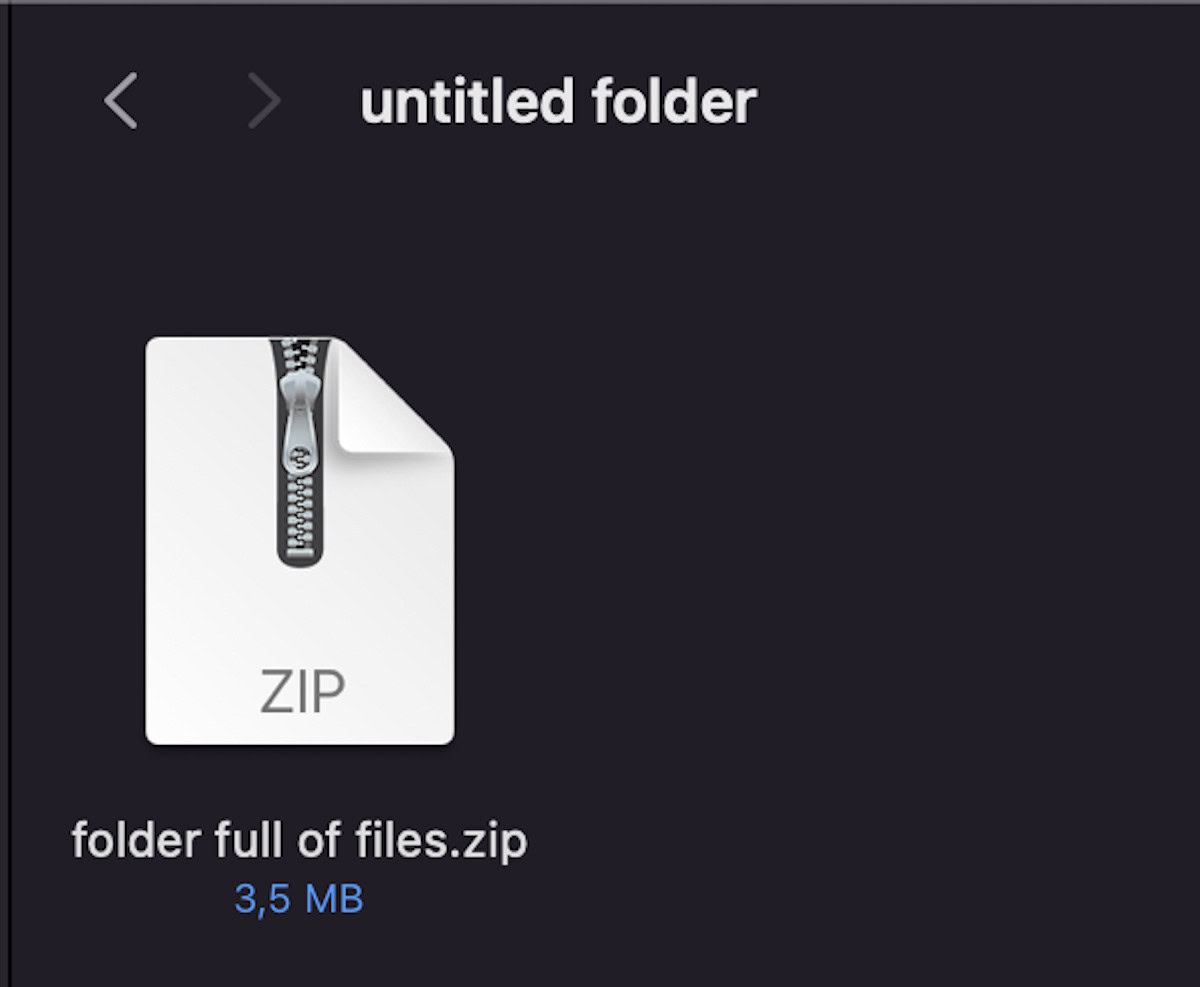 zipped folder desktop