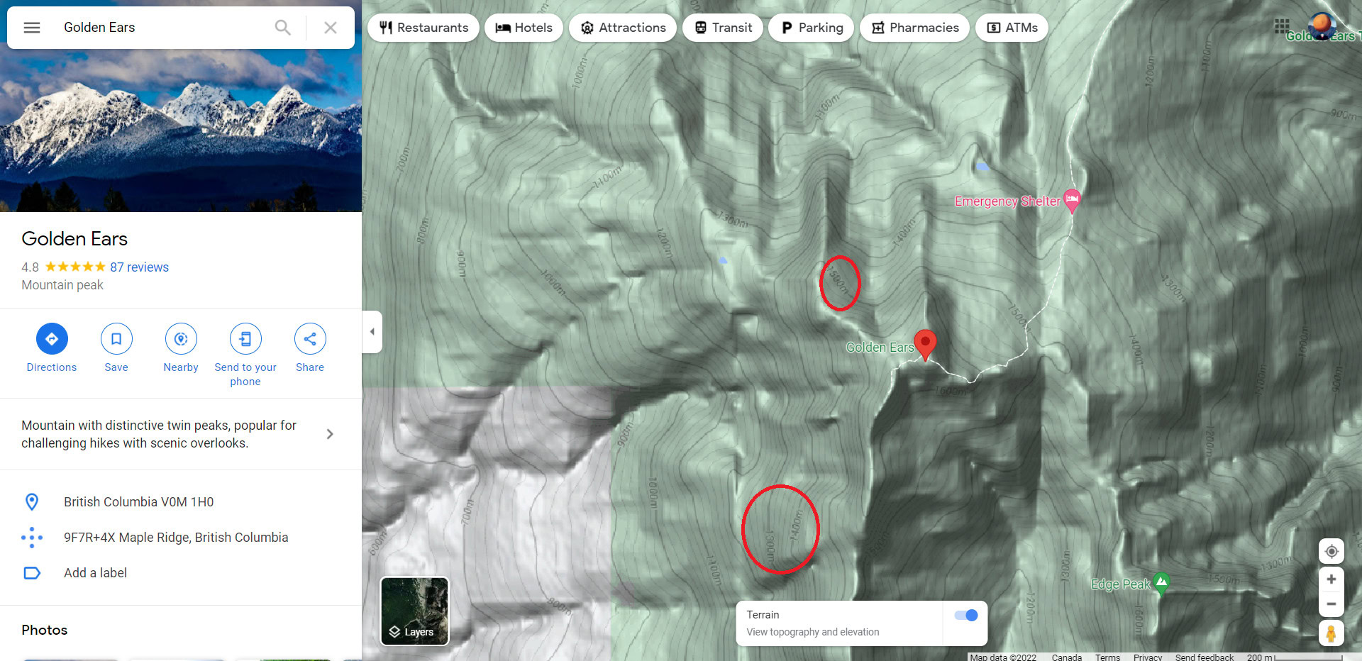 Google Maps elevation web