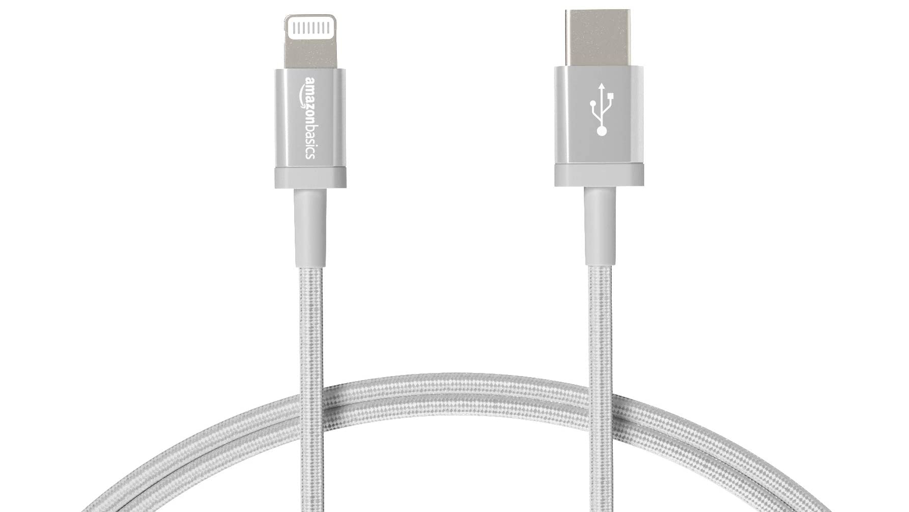 Amazon Basics iPhone Cargador Cable Nylon trenzado USB C a Lightning