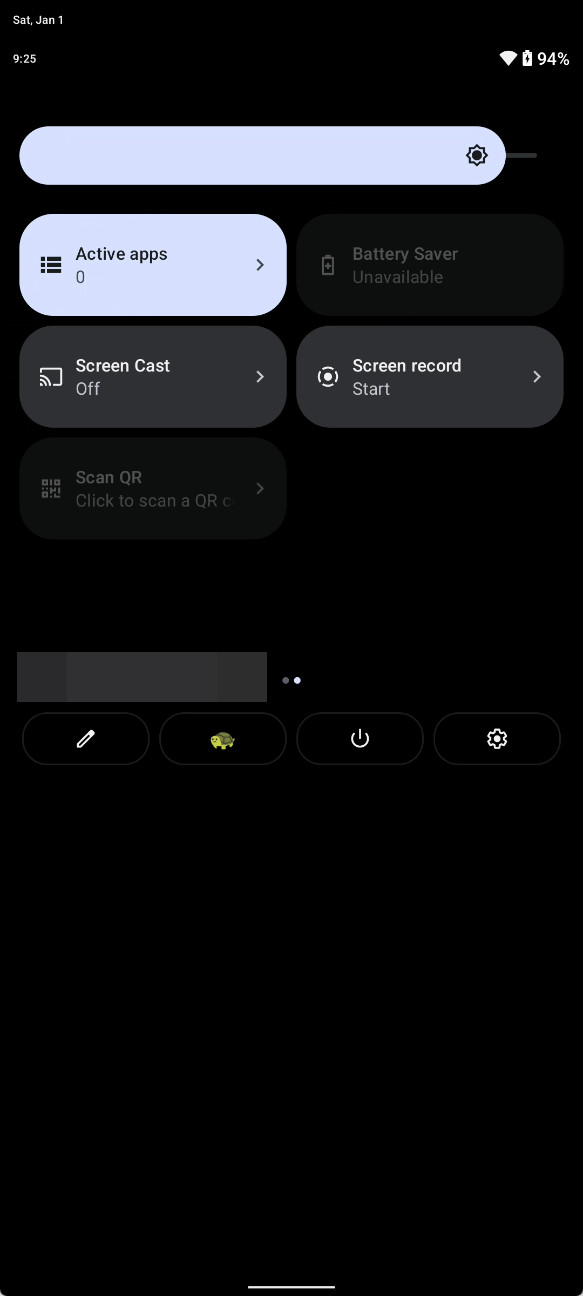Android 13 QR code quick toggle setting AP