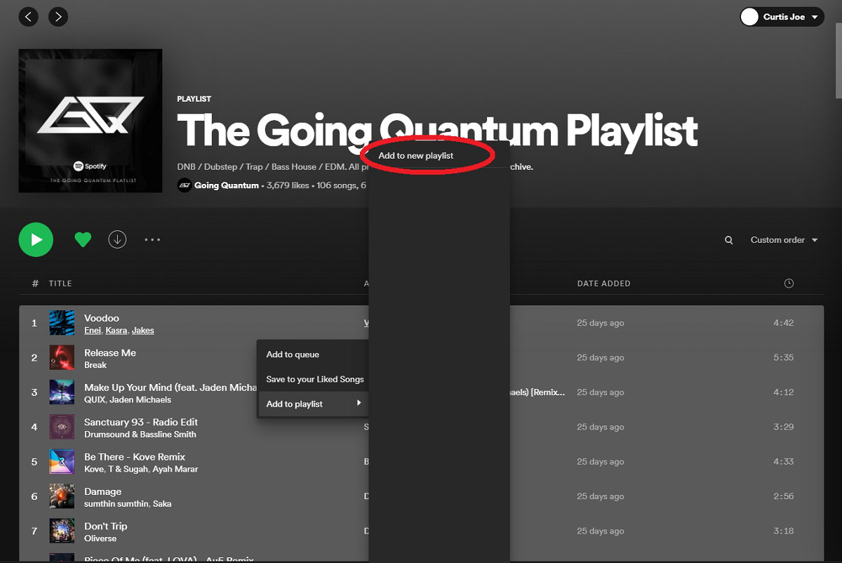 Duplicate Spotify Playlist Desktop 3