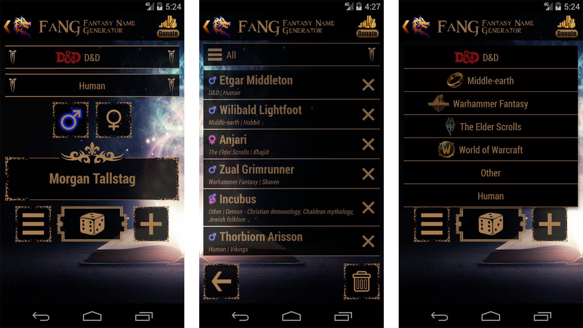 FaNG Fantasy Name Generator screenshot 2022