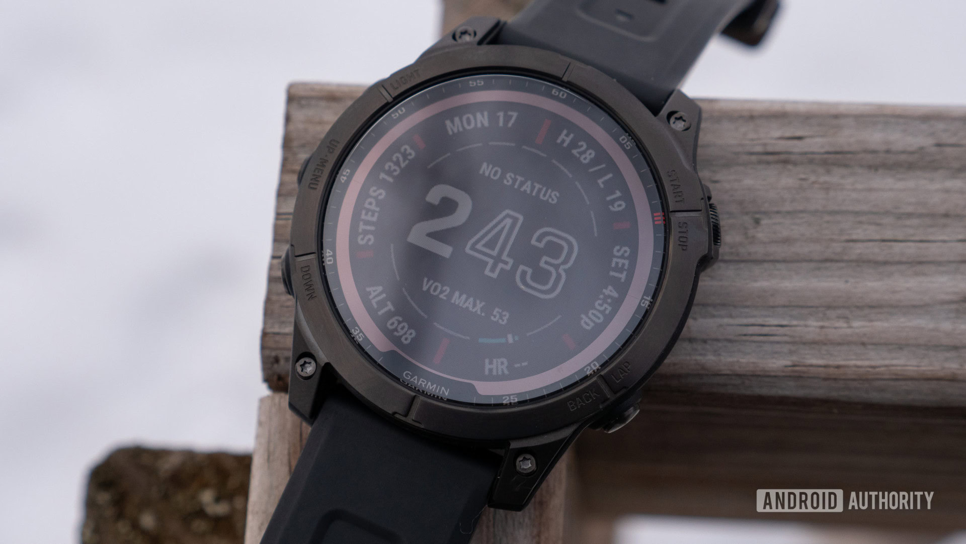 Tarcza zegarka Garmin Fenix ​​​​7 Sapphire Solar z wyświetlaczem