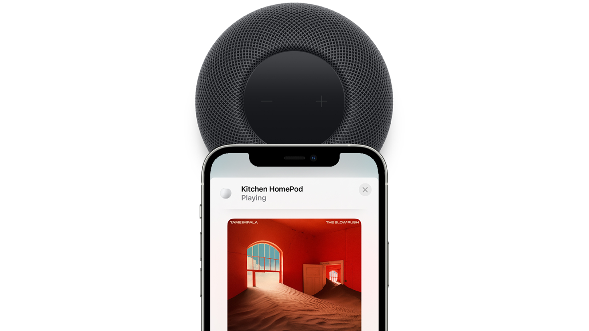 Mentransfer audio antara iPhone dan HomePod mini