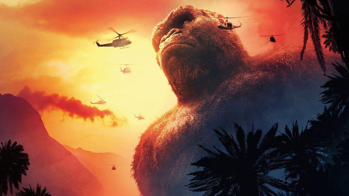 King Kong seen from below in Kong: Skull Island — MonsterVerse movies ranked