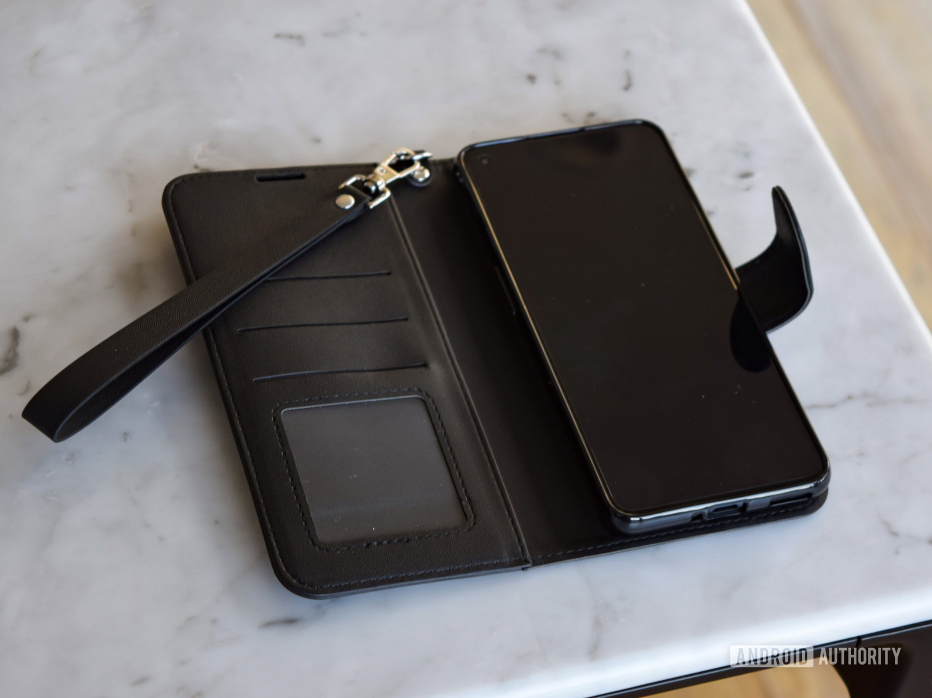 double n wallet with three card slots and cash pocket