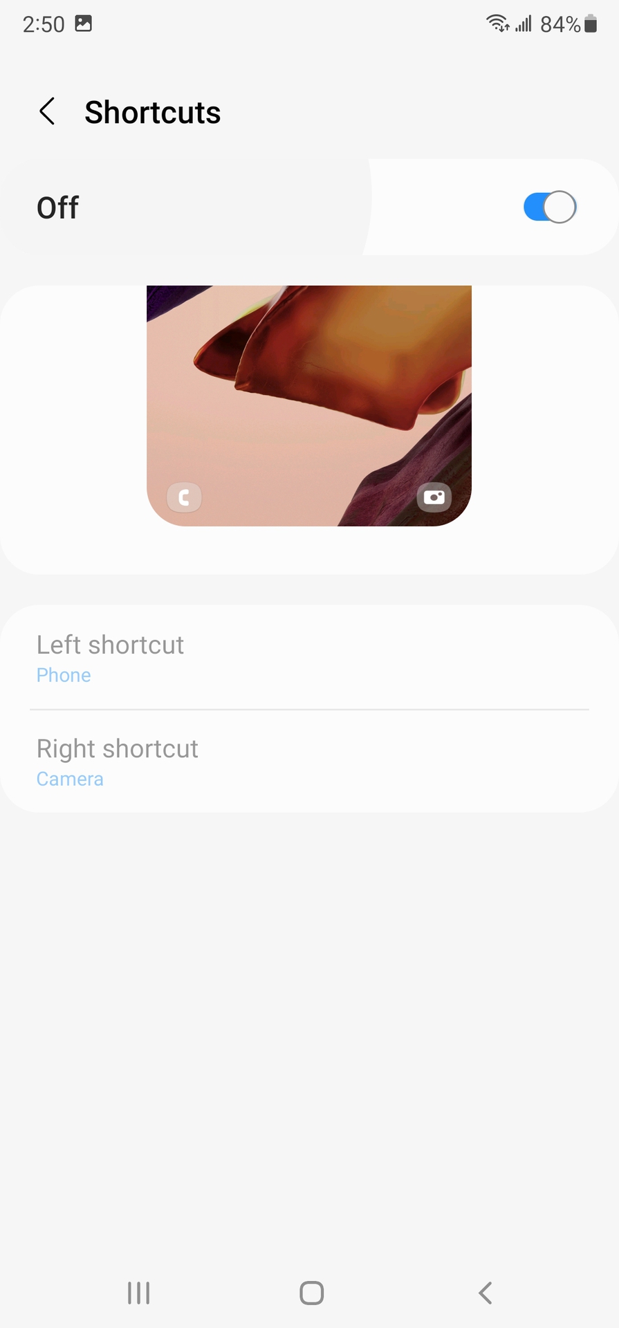 One UI 4 Lock Screen Shortcuts
