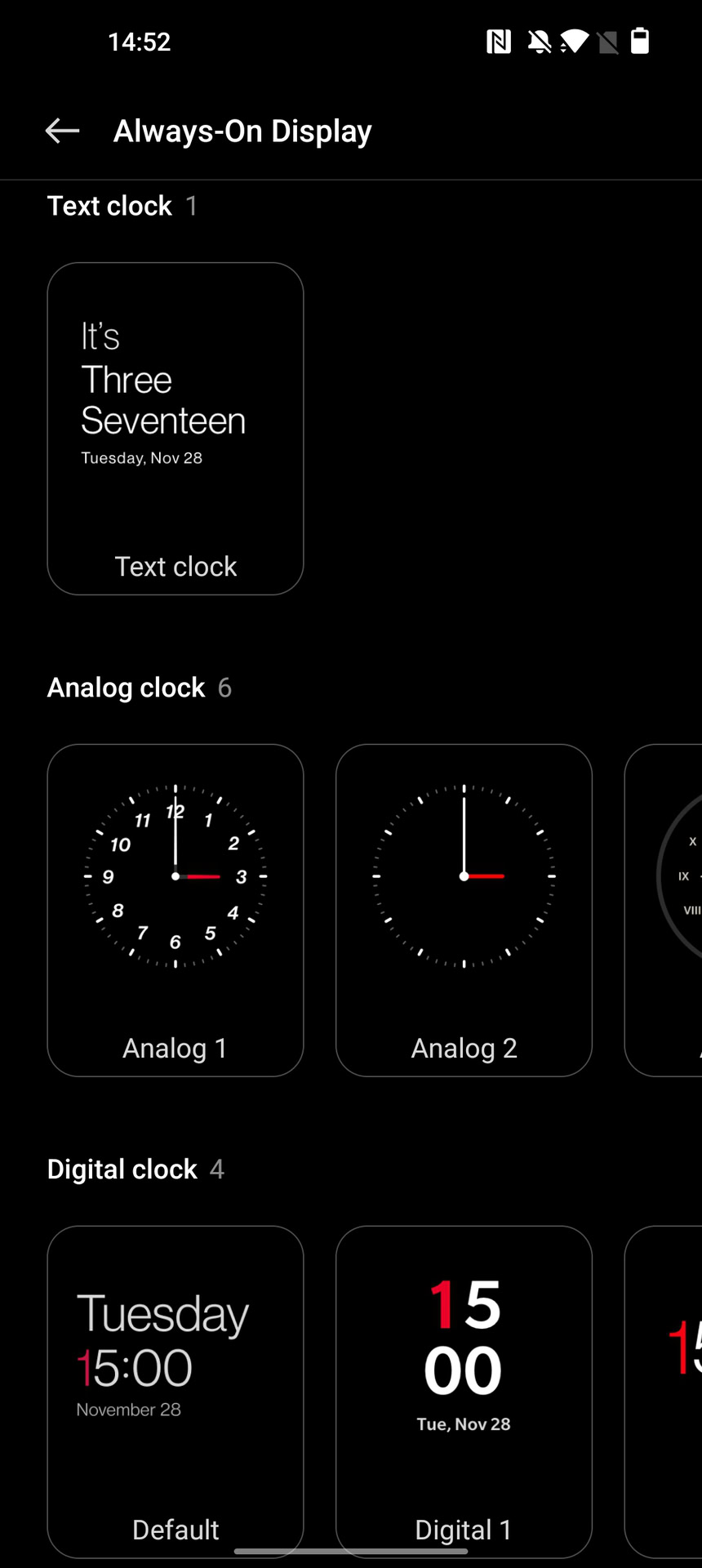 Oxygen OS 12 Lock Screen Clock Settings