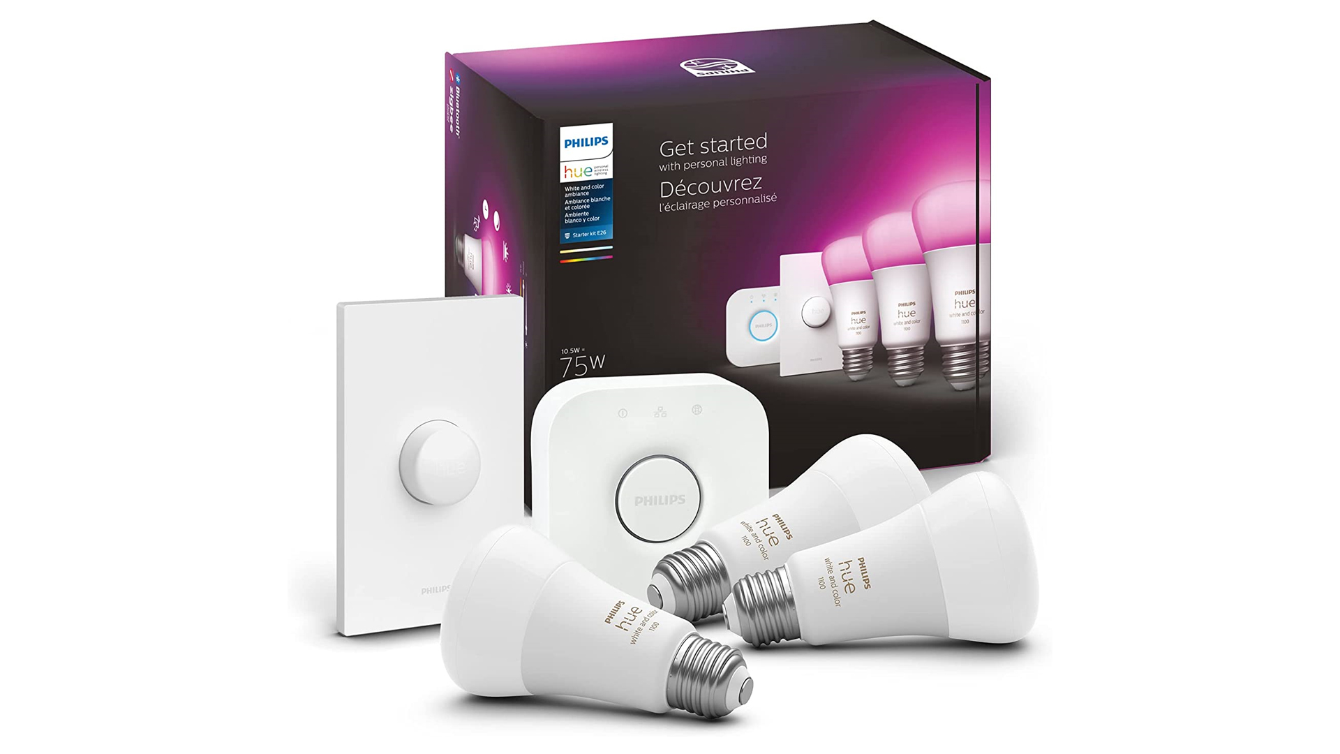 A Philips Hue White and Color Ambiance Starter Kit