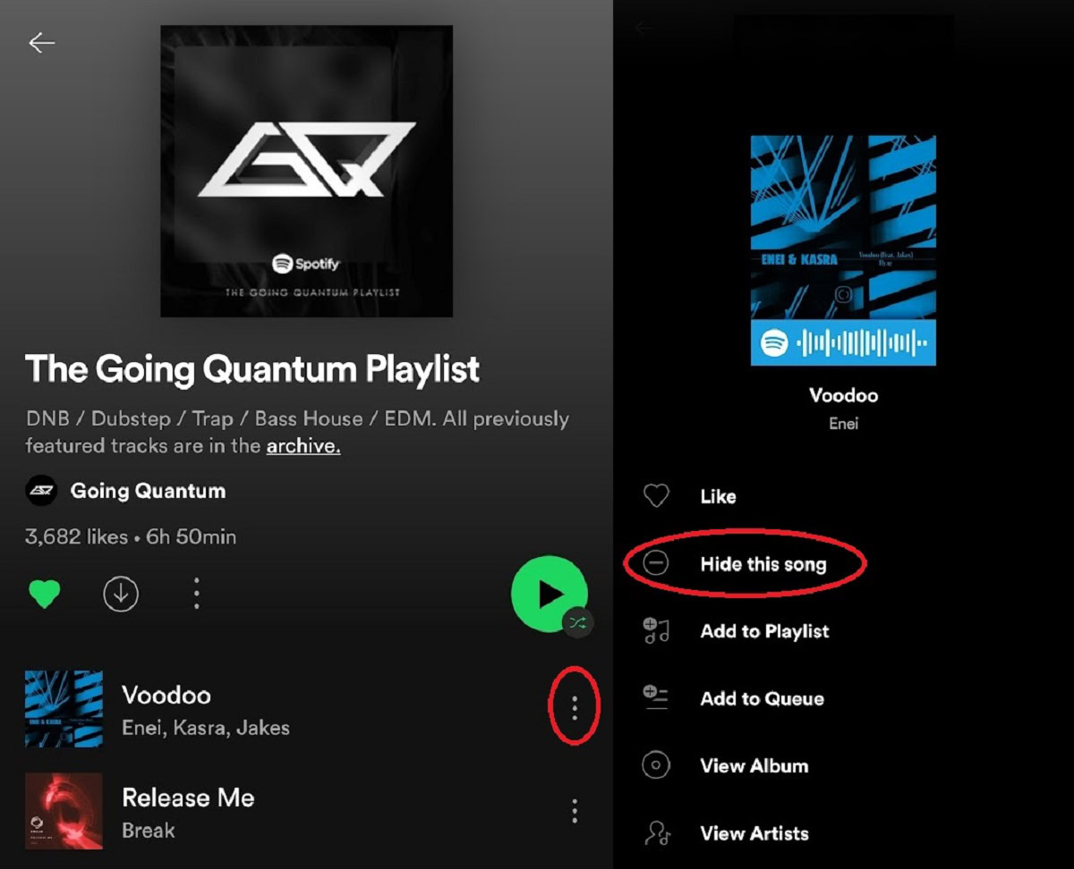 How to hide and unhide songs on Spotify   Android Authority