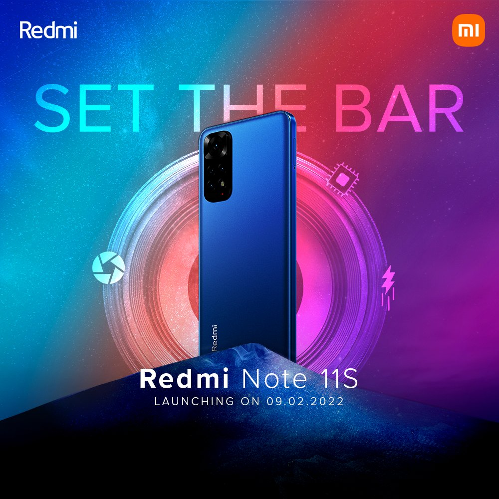 Redmi Note 11S India launch poster