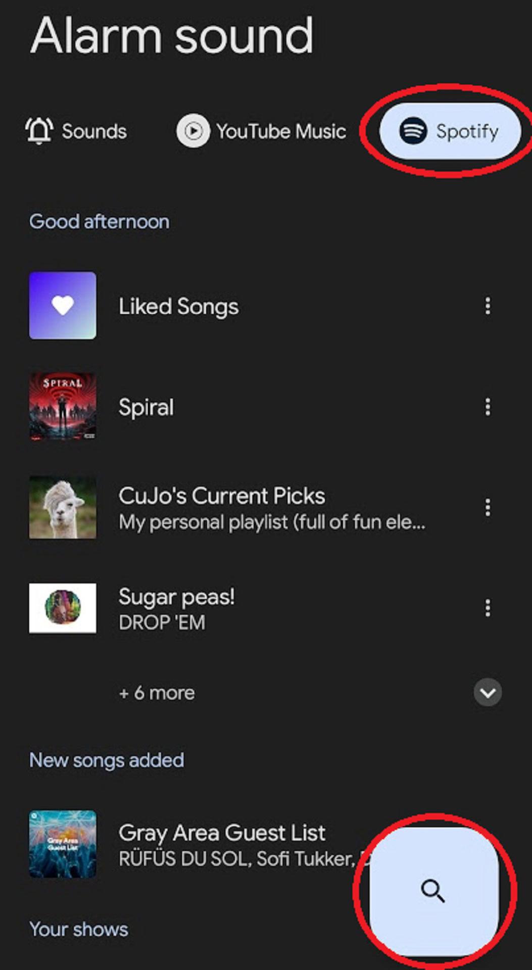 Set Spotify Alarm Android 2