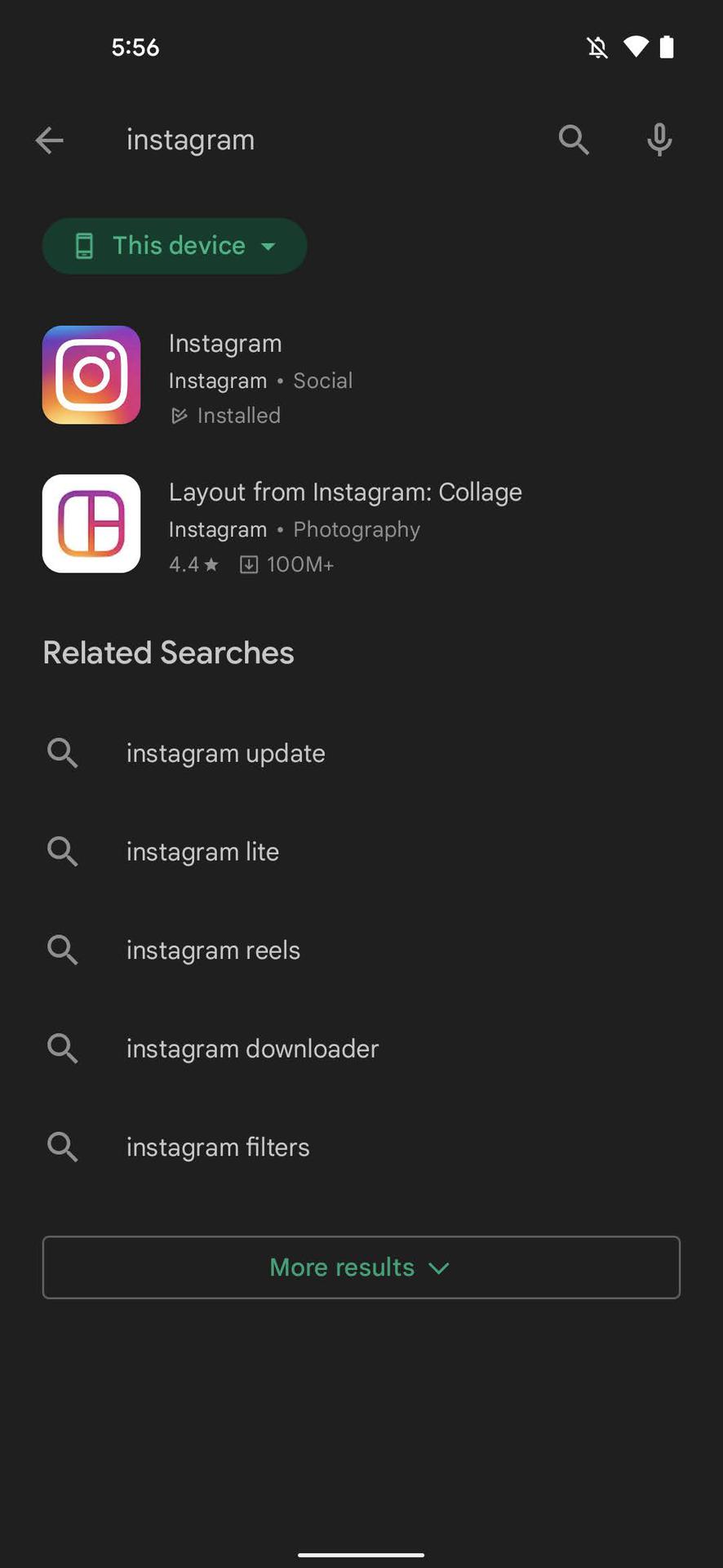 Update Instagram on Google Play Store 2