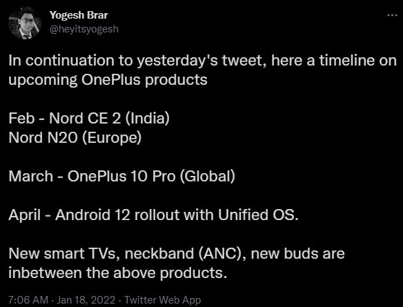 Yogesh Brar OnePlus H1 2021