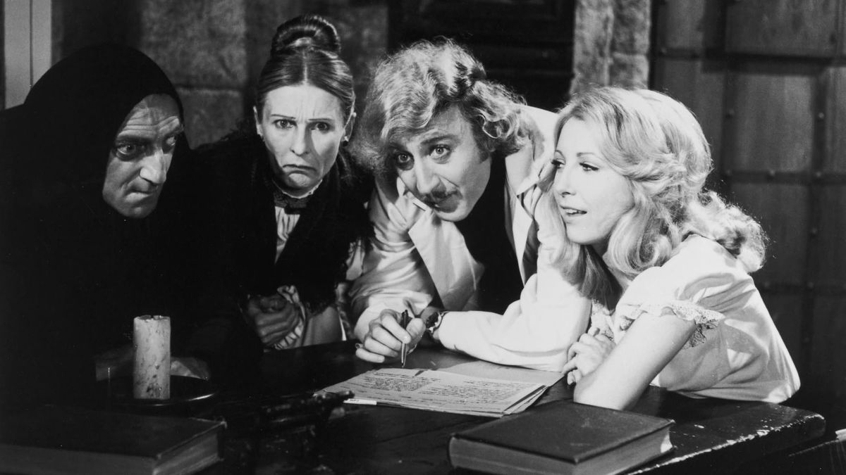 Gene Wilder, Marty Feldman, Cloris Leachman, and Teri Garr in Young Frankenstein - best classic movies on amazon prime video