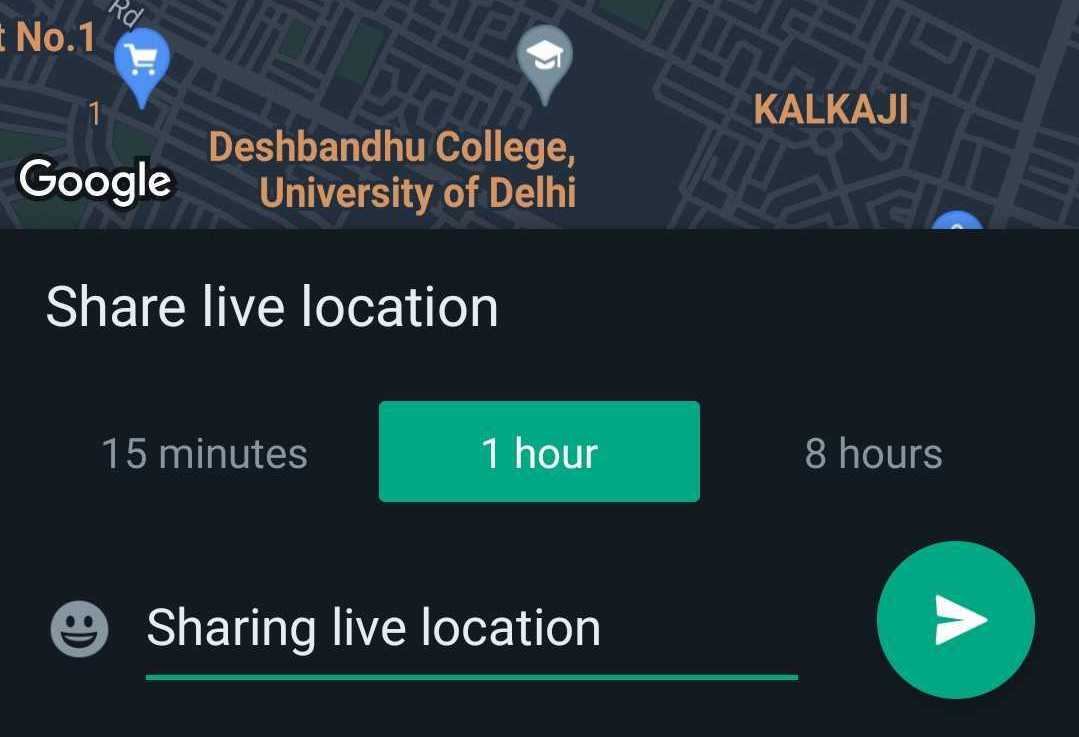 Whatsapp location how share to Here's how