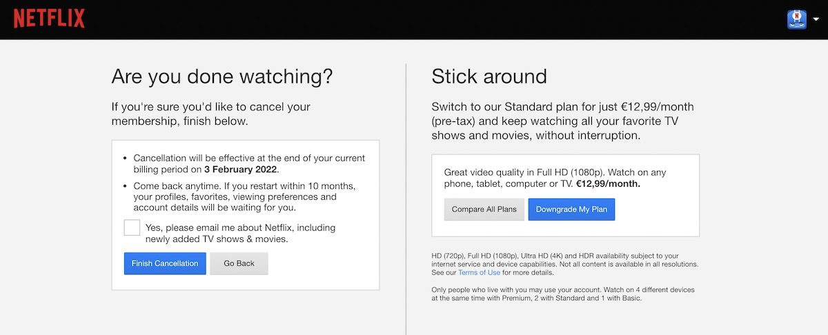 How to cancel your Netflix account subscription - Android Authority