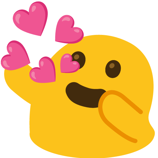 Emoji Kitchen combo blob love