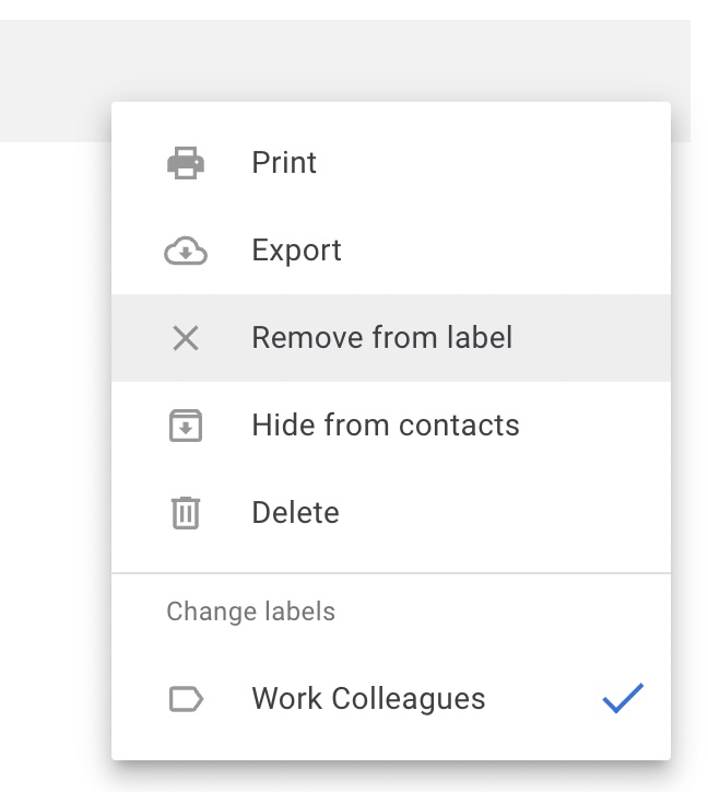 gmail groups contact update