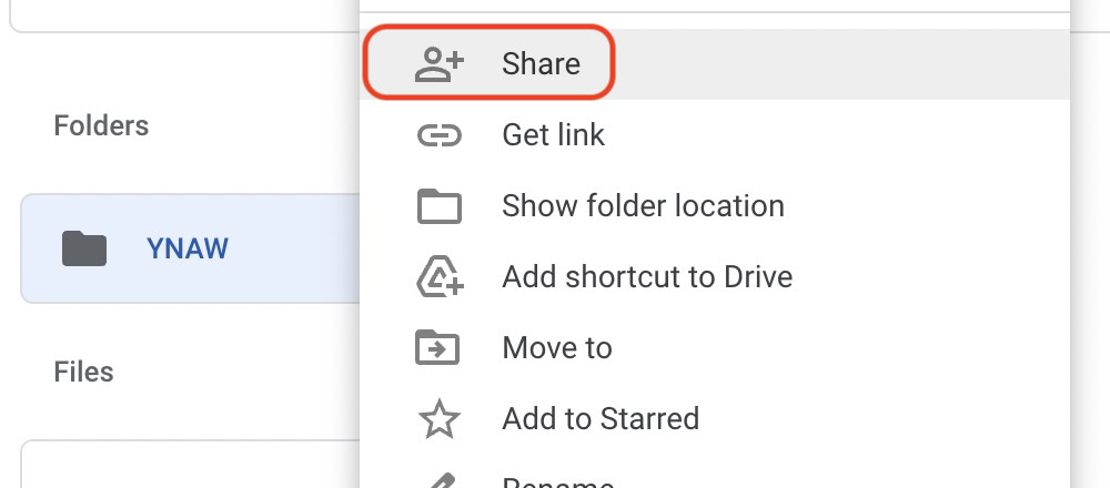 google drive sharing link